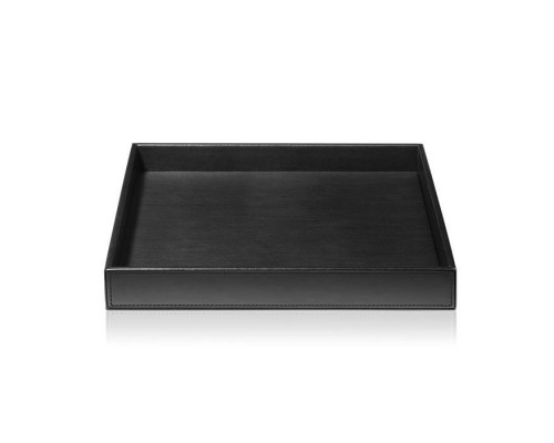 Decor Walther Brownie Tab Q Лоток универсальный 28x28см, настольный, цвет: черная кожа. 0932460 Decor Walther Brownie Tab Q Лоток универсальный 28x28см, настольный, цвет: черная кожа. 0932460
