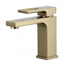 Смеситель для раковины Gappo G17-3 G1017-3 золотой сатин