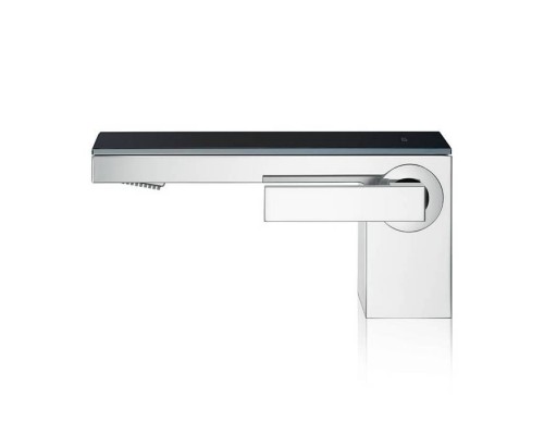 Axor MyEdition Смеситель для раковины 70, на 1 отв., излив 200мм, с донным клапаном, цвет: хром/черное стекло. 47010600 Axor MyEdition Смеситель для раковины 70, на 1 отв., излив 200мм, с донным клапаном, цвет: хром/черное стекло. 47010600