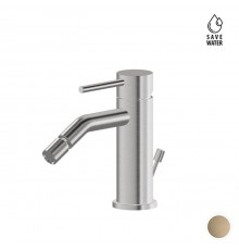 Newform X-STEEL 316 Смеситель для биде на 1 отв.,  с донный клапаном, излив 13.4см.,цвет: PVD Brushed pale gold. 69623X.59.098