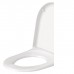 Duravit Starck 3 Сиденье для унитаза с микролифтом (Soft Close), цвет: белый/нержавеющая сталь. 0063890000
