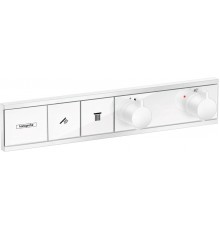 Термостатический смеситель встраиваемый Hansgrohe RainSelect 15380700, С ВНУТРЕННЕЙ ЧАСТЬЮ, матовый белый