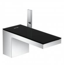 Axor MyEdition Смеситель для раковины 70, на 1 отв., излив 200мм, с донным клапаном, цвет: хром/черное стекло. 47010600