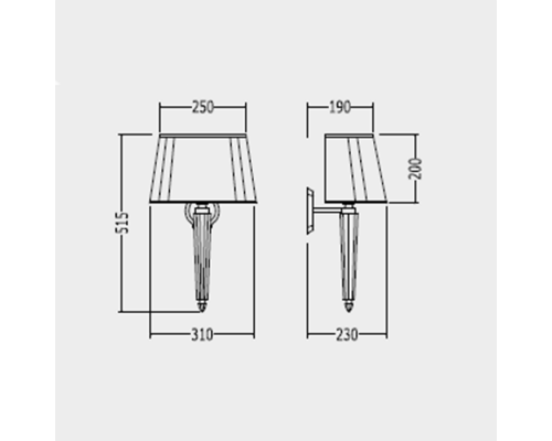 DevonDevon Crystal Светильник настенный с абажуром 31x23xh51,5cм, IP20, фурнитура: хром. DECRYSTALCR DevonDevon Crystal Светильник настенный с абажуром 31x23xh51,5cм, IP20, фурнитура: хром. DECRYSTALCR