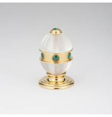 THG Amboise Malachite Вентиль смесителя для раковины, вставки малахит, цвет: полированное золото. A1J-F01-35