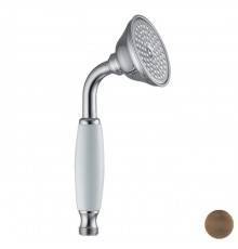 Carlo Frattini Wellness Ручной душ с белой ручкой, цвет: бронза. F2104BR