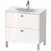 Duravit Brioso База напольная 82x47.9x68.5см с раковиной, 2 ящика, цвет: глянцевый белый. BR451202222,  23448300001