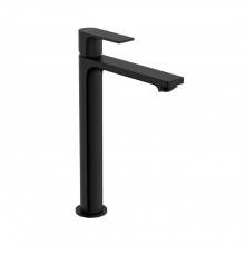 Hansgrohe Rebris E Смеситель для раковины-чаши 240, однорычажный, CoolStart, со сливным гарнитуром, цвет: матовый черный. 72581670