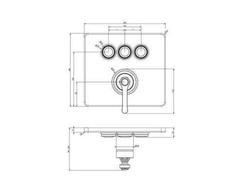 Gessi Hi-Fi Eclectic Смеситель для душа настенный встраиваемый, однорычажный, с 3 запорными кнопками, цвет: хром. 65244#031
