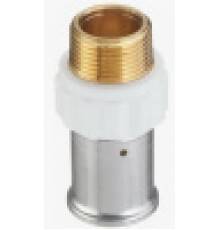 Фитинги цанговые Замена на HE 1-2005-S, Муфта обжимная НР, 20x3/4 HE 1-2005A