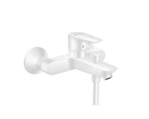 Hansgrohe Talis E Смеситель для ванны настенный, излив 194мм, цвет: белый матовый. 71740700 Hansgrohe Talis E Смеситель для ванны настенный, излив 194мм, цвет: белый матовый. 71740700