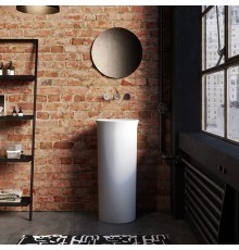 Kerasan The New Yorker Раковина 40хH89см., свободностоящая, слив в стену, сливная крышка, крепеж, цвет: белый. 564501