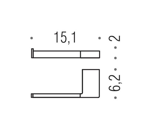 Colombo MiniQ Держатель для т/б SX, цвет: хром. B5008S.CR
