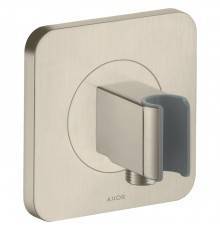 Axor ShowerSelect Вывод воды с клапаном и держателем ручного душа, frac12;rsquo;, цвет: шлифованный никель. 36724820