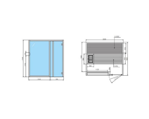 Effegibi Yoku S Glass Сауна 202x180х214см, угловая SX, цвет: черный орех. SA 70 30 0008 Effegibi Yoku S Glass Сауна 202x180х214см, угловая SX, цвет: черный орех. SA 70 30 0008