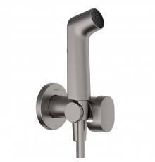 Hansgrohe Bidette E Гигиенический душ 1jet S EcoSmart+, со смесителем, с душевым держателем и шлангом 125 см, цвет: черный хром. 29232340