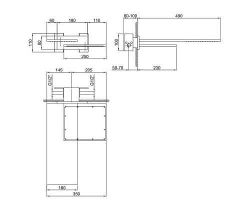 Fantini Milano Двойной верхний душ, матовая сталь. 86 93 8035B, 86 00 8035A Fantini Milano Двойной верхний душ, матовая сталь. 86 93 8035B, 86 00 8035A