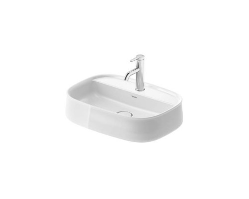 Duravit Zencha Раковина 55х39х14см., накладная, 1 отв., цвет: белый глянцевый. 2374550071