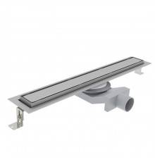 Plumberia Selection Трап душевой PS IN-TILE 6x80 2устор. накладка из нерж.стали, комбинир.затвор с горизонт. Выпуском Ду 50мм,40л/мин, цвет: нержавеющая сталь. PST80MT