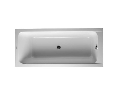 Duravit D-Code  Ванна акриловая прямоугольная 170х50x40см, встраиваемая, с 1 наклоном для спины, выпуск центральный , цвет: белый. 700099000000000,  790227000001000