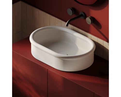 Artceram Brera Раковина 60х40х15см., накладная, без отв., цвет: белый матовый. BRL003 05 00