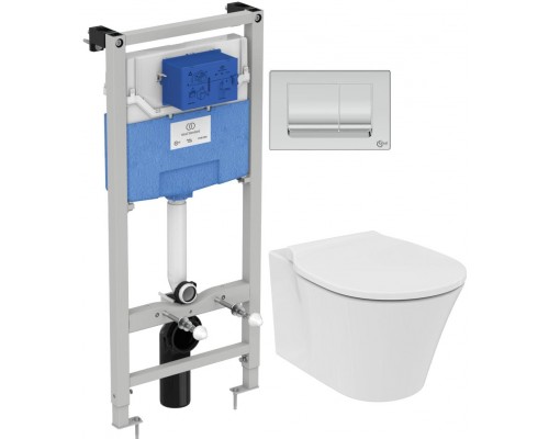 IS E212801 Комплект 4в1: Рама R020467+Унитаз E005401+Сиденье E036601+ панель R0108AA E212801