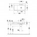 Duravit DuraSquare Раковина подвесная 80х47см, Dx, с отметками на 2 отв., без перелива, с крепежом, цвет: белый. 2349800014