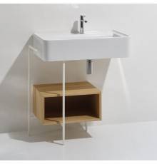 Simas Ratio Раковина чаша подвесная 75x46xh18 см, с 1 отв. для смесителя, без перелива, цвет: белый. RA75bi