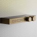 Gessi Hi-Fi Термостат для душа, с вкл. до 3 источников одновременно, с полкой из черного мат. стекла, внешняя часть, цвет: Warm bronze brushed PVD. 63024#726