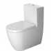 Duravit Me by Starck Унитаз моноблок 37х65 см, слив универсальный, с креплениями, цвет: белый/хром. 0938100085, 2170092000