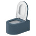Duravit Millio Унитаз подвесной, 37х57см.,  декор Grooves, крепление в компл., цвет: синий матовый. 250509FB