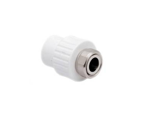 Муфта с накидной гайкой PPR 20х1/2, белый Муфта с накидной гайкой PPR 20х1/2, белый