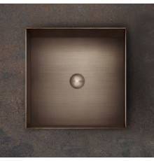 Gessi 316 Раковина 40x40 см, без отв., для установки на столешницу, без перелива, нержавеющая сталь, цвет: Copper Brushed PVD. 54605#708