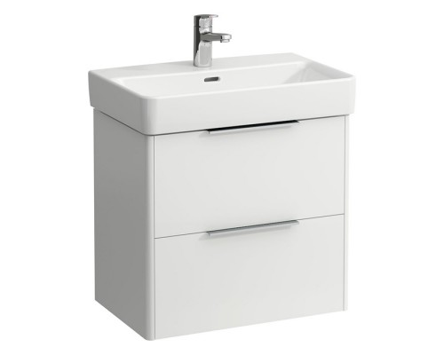 Laufen Base Тумба подвесная 57х36х53см., с раковиной, с 1 отв., цвет: белый матовый . 8.1895.9.000.104.1,  4.0221.2.110.260.1