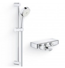 Душевой комплект Термостат Grohe Grohtherm SmartControl 34718000 для ванны с душем + Гарнитур Tempesta Cosmopolitan 27579002