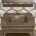 Oasis Academy Композиция №21 Комплект мебели напольный, 85х53хh200см, цвет: metallic Gianduia/ribbed decoration/золото.