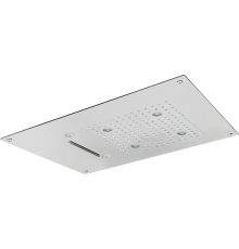 CISAL Zen Shower Встраеваемый верхний душ 55х40 см,3 типа струи,хромотерапия,выключатель,трансформатор, цвет: полированная нержавеющая сталь . ZS027070D2