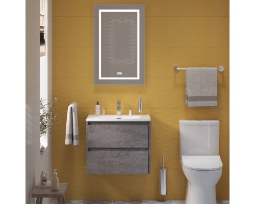 Мебель для ванной комнаты BelBagno Kraft 39 70 cemento grigio, раковина BB-8099-3-70