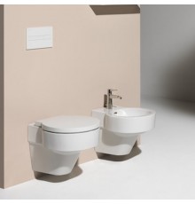 Laufen VAL Биде подвесное 53x39x43см, с 1 отв. под смеситель, без боковых отв, с покр. LLC, цвет: белый. 8.3028.1.400.302.1