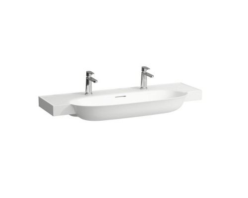 Laufen New Classic Раковина 120х48х16.5 см, 2 отв., цвет: белый матовый. 8.1385.8.757.107.1