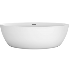 Акриловая ванна BelBagno BB707-1860-880 185x90 см, отдельностоящая, овальная, с ножками, со сливом-переливом, с донным клапаном