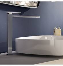 Gattoni Color Cube Смеситель для раковины на 1 отв., в комплекте с донным клапаном, цвет: хром. 8598/85BO,  8546/85C0