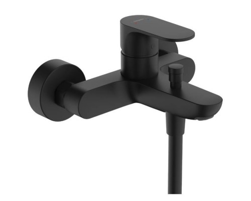 Hansgrohe Rebris S Смеситель для ванны, настенный, цвет: черный матовый. 72440670 Hansgrohe Rebris S Смеситель для ванны, настенный, цвет: черный матовый. 72440670