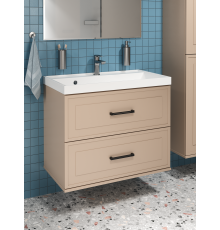 Тумба с раковиной STWORKI Хадстен 80 подвесная, латте