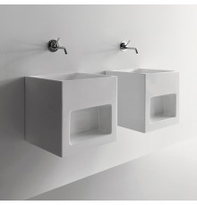 Kerasan Cento Раковина подвесная 45х45см, без отв., цвет: белый. 3538bi*0