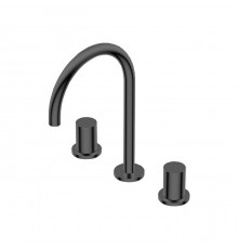 Ritmonio Diametro35 S Смеситель для раковины, на 3 отв., цвет: Brushed Black Chrome. PR52AE202BLX