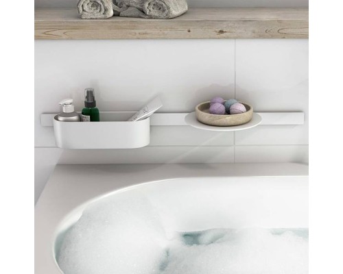 Hansgrohe WallStoris Полочка подвесная, цвет: белый матовый. 27915700 Hansgrohe WallStoris Полочка подвесная, цвет: белый матовый. 27915700