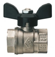 Шаровой кран Rubinetterie Bresciane полнопроходный UNI-SFER 3/4 вн/вн резьба, стальная рукоятка. 1520050000