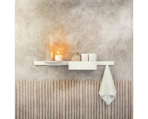 Hansgrohe WallStoris Полочка подвесная, цвет: белый матовый. 27915700 Hansgrohe WallStoris Полочка подвесная, цвет: белый матовый. 27915700