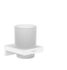 HG 41 749 700 AddStoris Стакан для зубных щеток, металл/матовое стекло 41749700